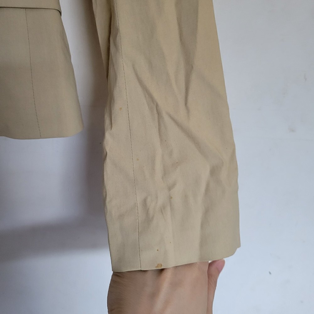 Theory Tan Cream Single Button Front Long Sleeve … - image 10
